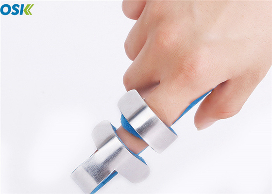 Finger Splint กระดูกหักส่วนขยายที่เสริมความนุ่มด้วยฟองน้ำรองด้านใน / Velcro